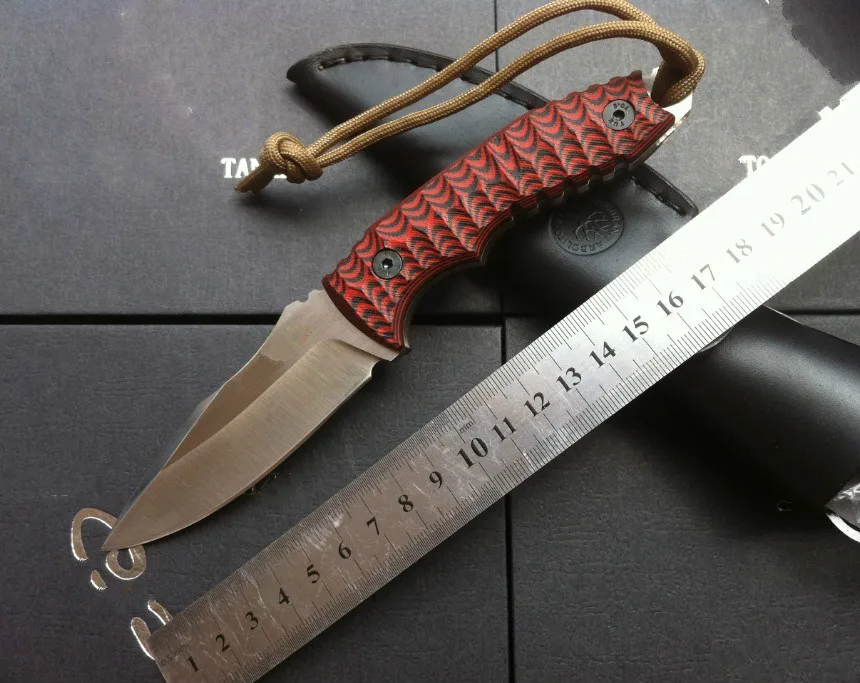

BK-12 Red G10 Handle Fixed Hunting Knife With D2 Blade Tactical Camping Combat EDC Straight Knives Utility Survival Pocket Tools