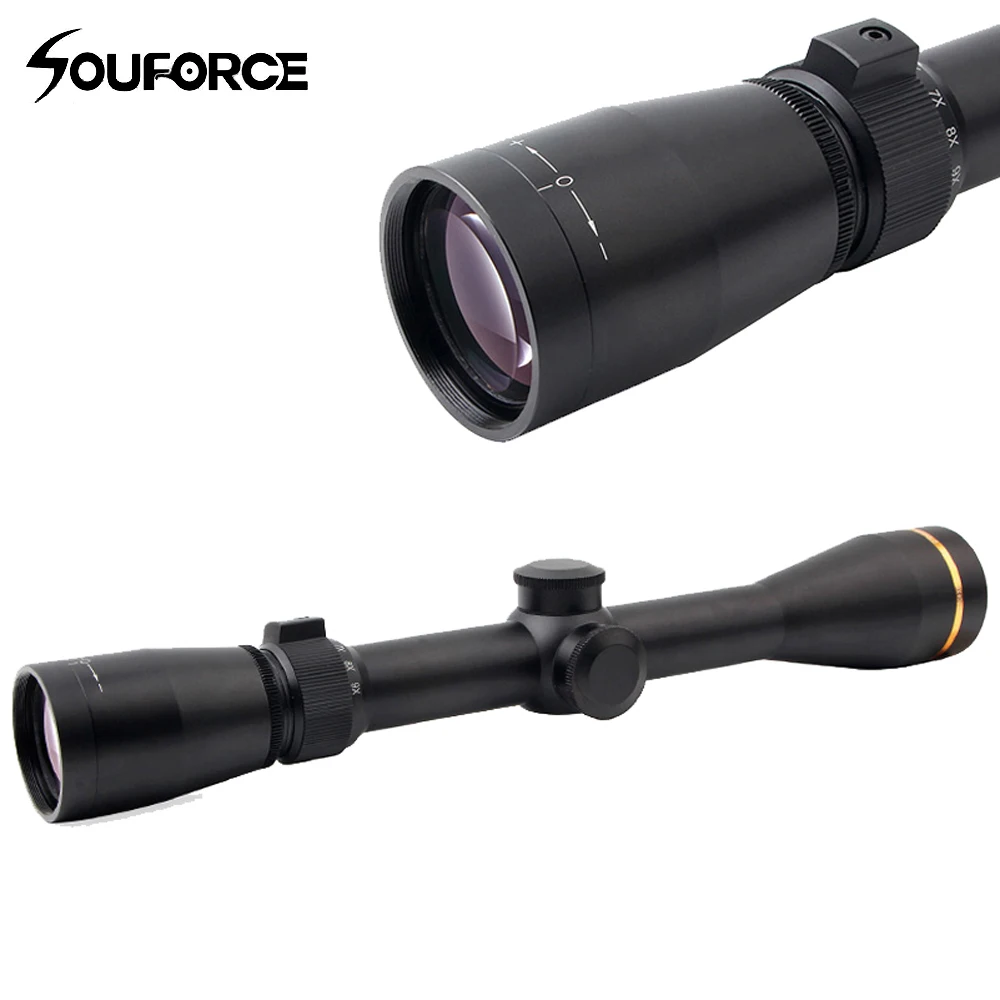 

High Quality Optical Rifle Scope 3-9x40 Sight Mil Dot Riflescopes Green Film Fit 25.4mm Mount Rail for Tactical Hunting