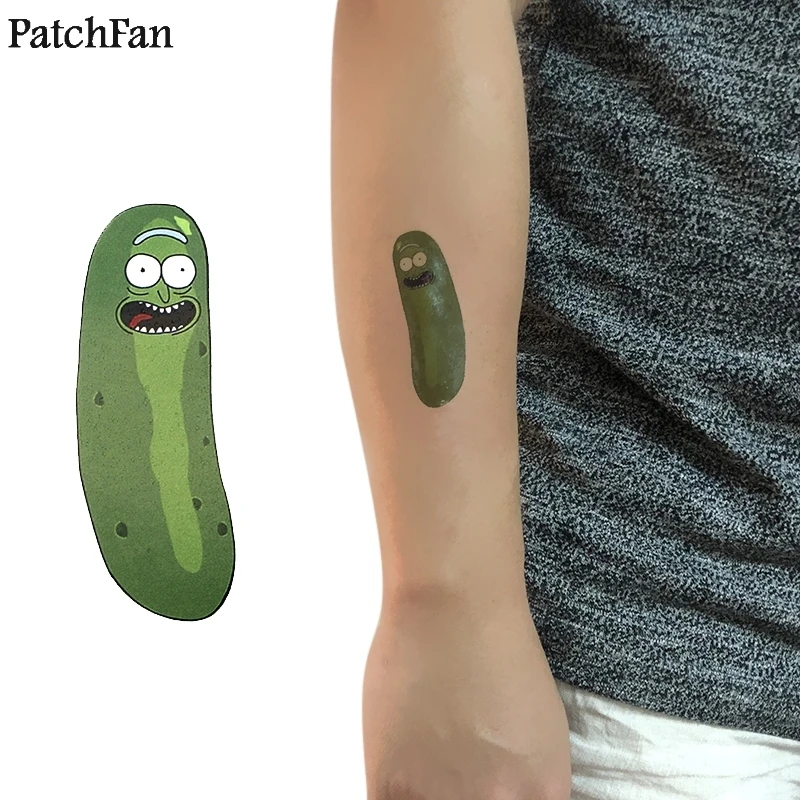 

5pcs/set Patchfan Rick and morty Cool Temporary Body Art Tattoo Sticker for Women Men diy Makeup Shoulder Arm dropshipping A1072
