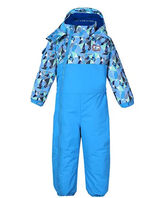 Children Winter Waterproof One-piece Snowboard Ski Suit Snow Set Kids Cotton Padded Snowproof Outdoor Jacket Pants Boys Girls