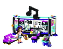 Bela 10403 Friends Gril Pop Star Music Recording Studio Compatible With Bricks sets Building Block Toys