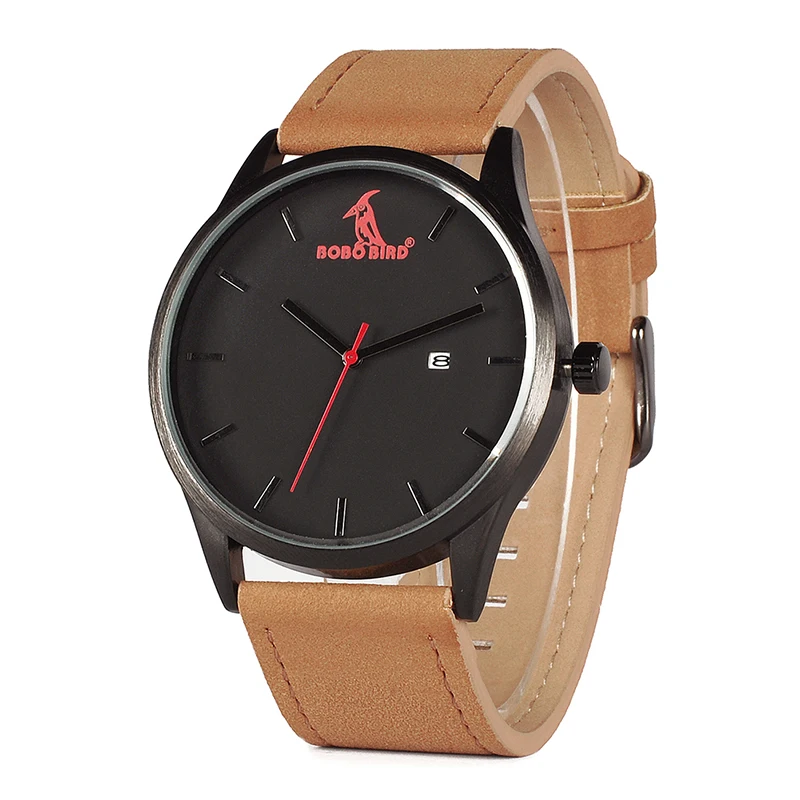 BOBOBIRD Top Luxury Brand Quartz Watches Business Military Men Watches Leather relogio masculino Le