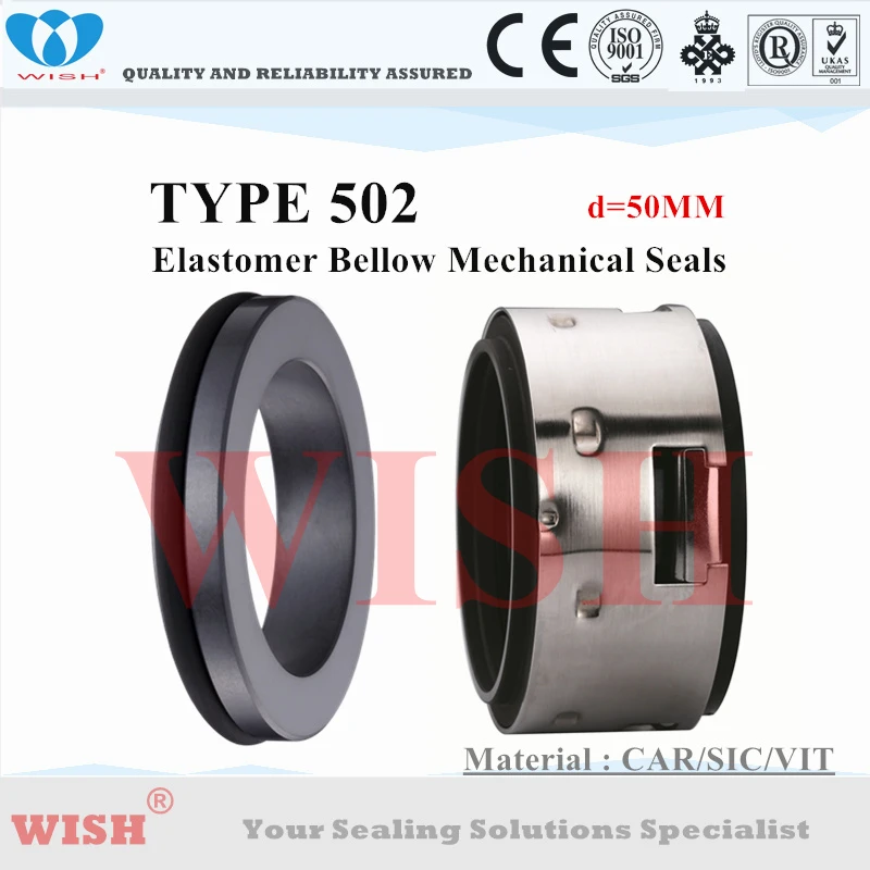 

50MM Equal to Johncrane Type 502 with BO stationary seat material Car/Sic/Viton
