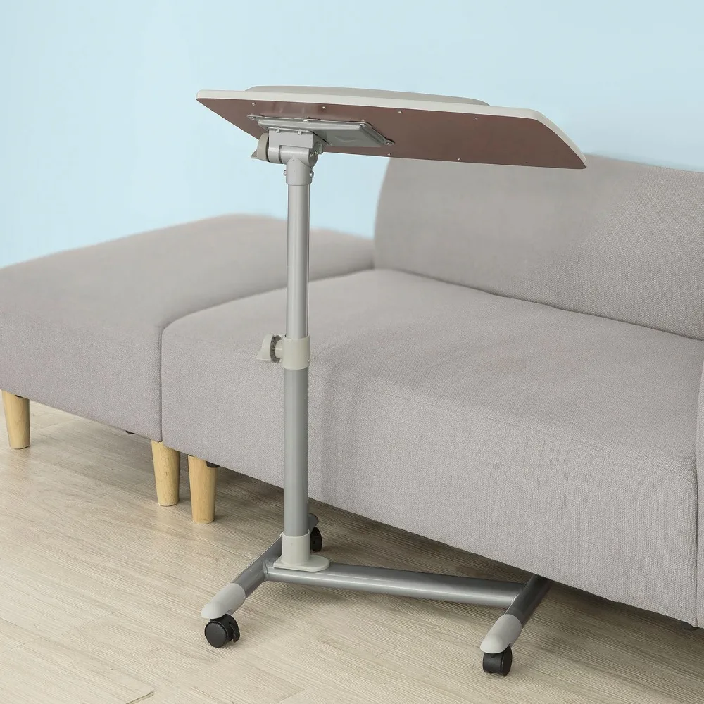 SoBuy Height Adjustable Home Nursing Table Bed Sofa Side Table Laptop desk office Furniture FBT07N2-W