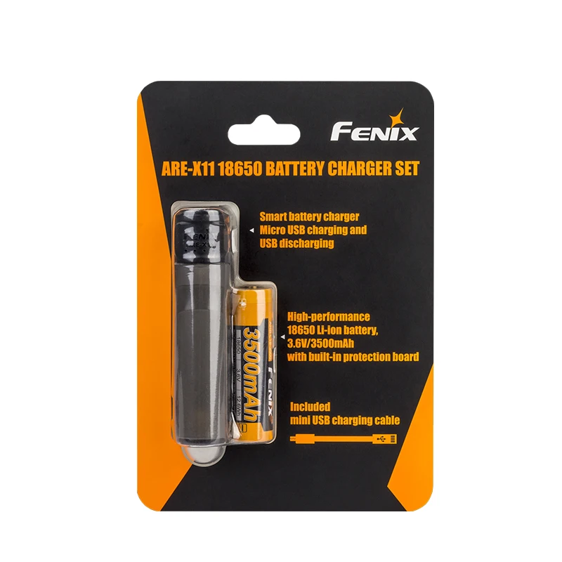 2018 Fenix ARE-X11 KIT de carga USB ARB-L18-3500 de carga 18650 batería de iones de litio