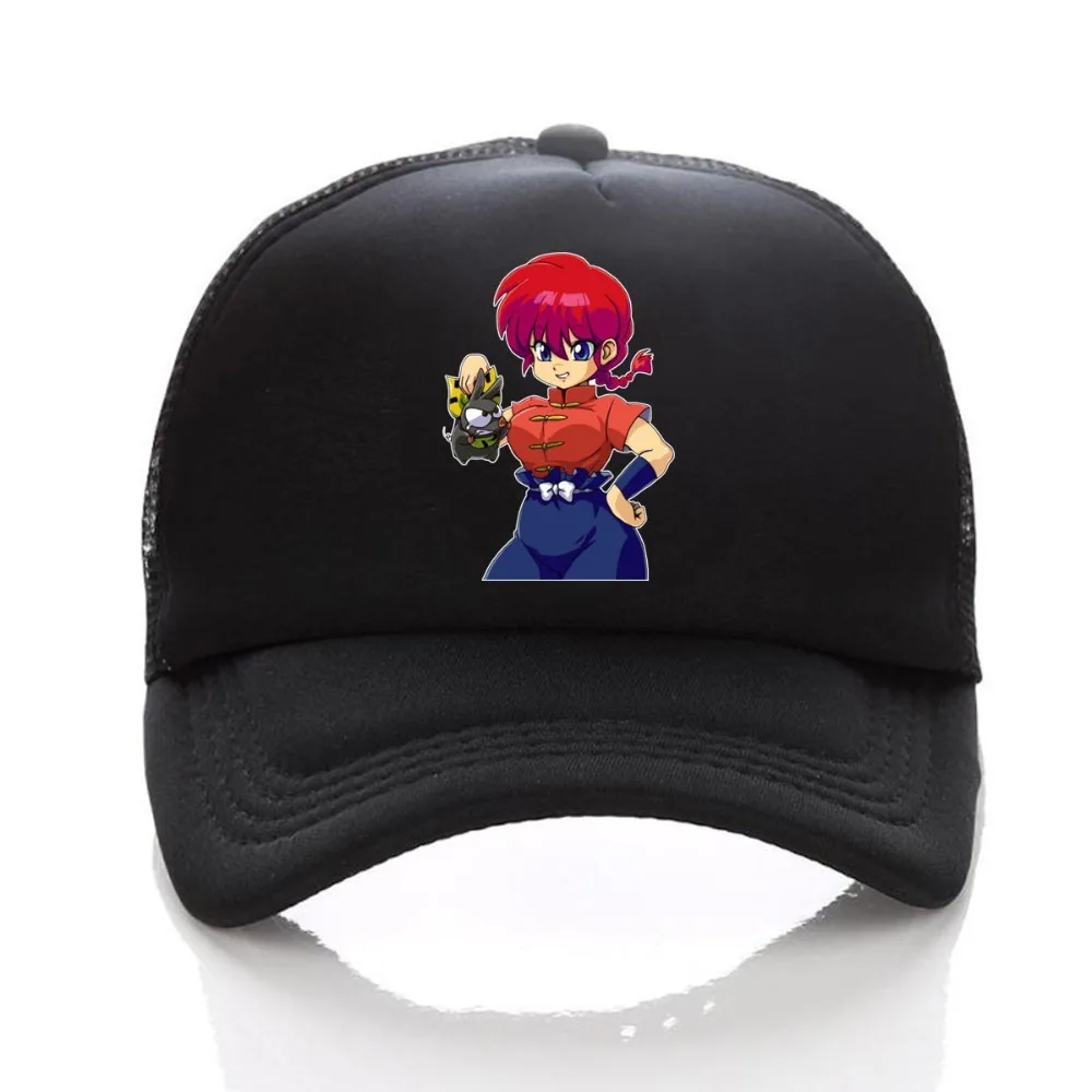 Аниме Ранма 1/2 шляпа для женщин мужчин и девочек шляпа бейсбольная сетчатая Кепка Косплей Отрегулированная бейсбольная шляпа
