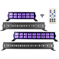 Новый 18 Вт 27 Вт 36 Вт 54 Вт 72 Вт DMX 512 DJ Светодиодный УФ арматура дежурного освещения черные вечерние Клубные направленный дискотечный свет на