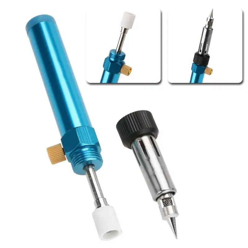 

Adjustable Temperature Gas Soldering Iron Cordless Welding Pen Burner Butane Blow Torch Solder Iron Hot Air Gun Hand Tools