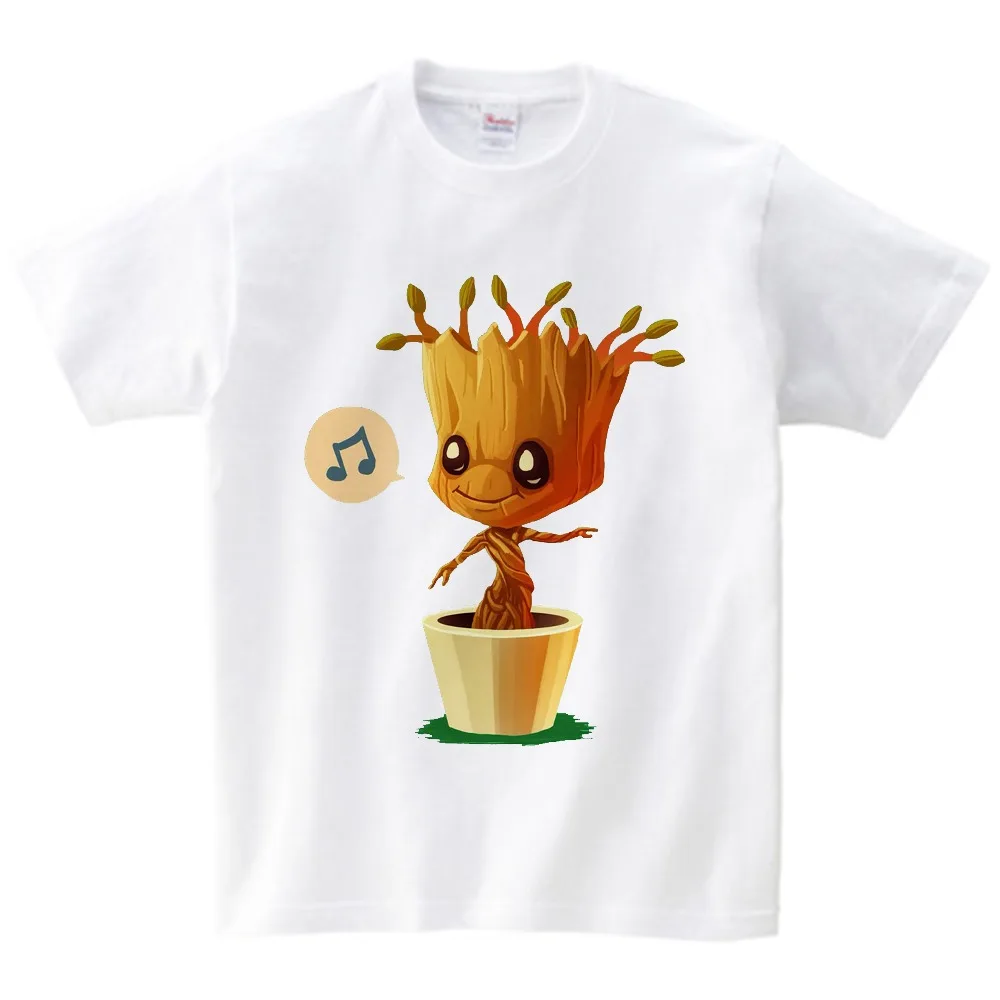 Г., модная детская футболка Летняя футболка с принтом «I Am GROOT» летняя одежда из хлопка для маленьких мальчиков футболка для девочек футболка с короткими рукавами, NN