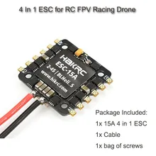20x20mm 15A Blheli_S BB2 2-4S Dshot 4 In 1 ESC for RC FPV Racing Drone racerstar shot30a esc 30a 30amp 3 6s 4 in 1 blheli s bb2 dshot600 integrated current voltage sensor for rc racing drone dron