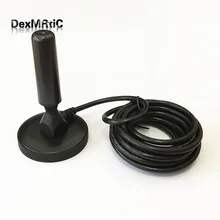 1 шт. DVB-T/FM TV антенна 20dbi высокого направленная Двухдиапазонная Антенна комнатная антенна присоски базовый 3m кабель IEC Новые оптовые цены