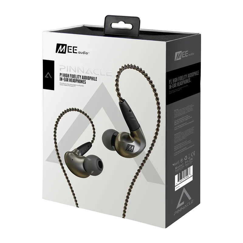 

High Quality MEE-audio Pinnacle P1 Wired In Ear Earphones Audiophile Earphones With Detachable Cables Acoustic Headset With Mic