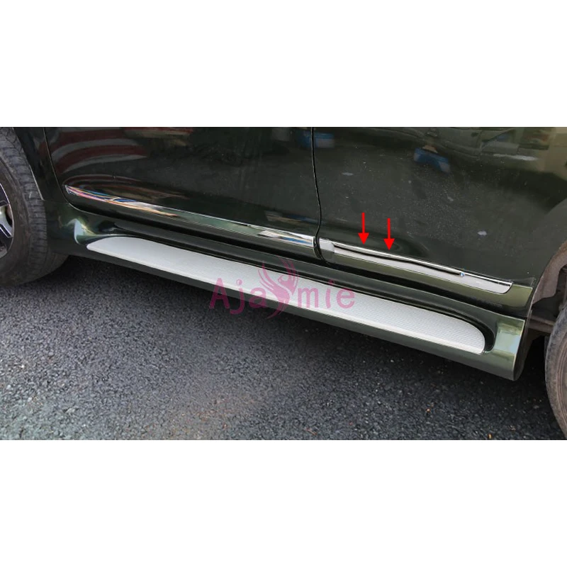 Аксессуары для Toyota Land Cruiser Prado LC150 FJ150 2010 2017 боковое украшение черная белая дверь