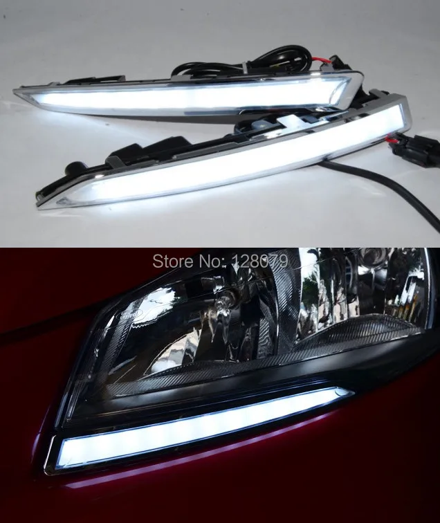 New high quality pure White LED DRL daytime running lights for Ford
