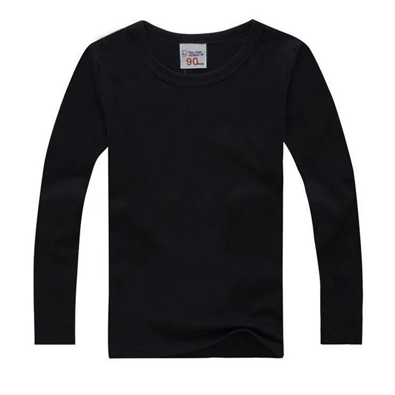 

1-18 Children Clothing Long Sleeves T-Shirt Baby Boys T-Shirts For Girls Cotton Solid Tops Tee TShirts Kids TShirts Baby Clothes