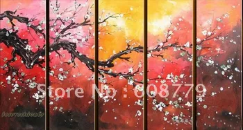 

White Plum Blossom Flower Art Painting Suppliers LRGP0282