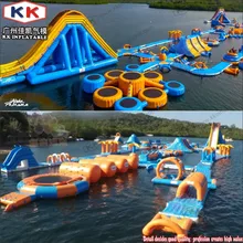 giant inflatable water park