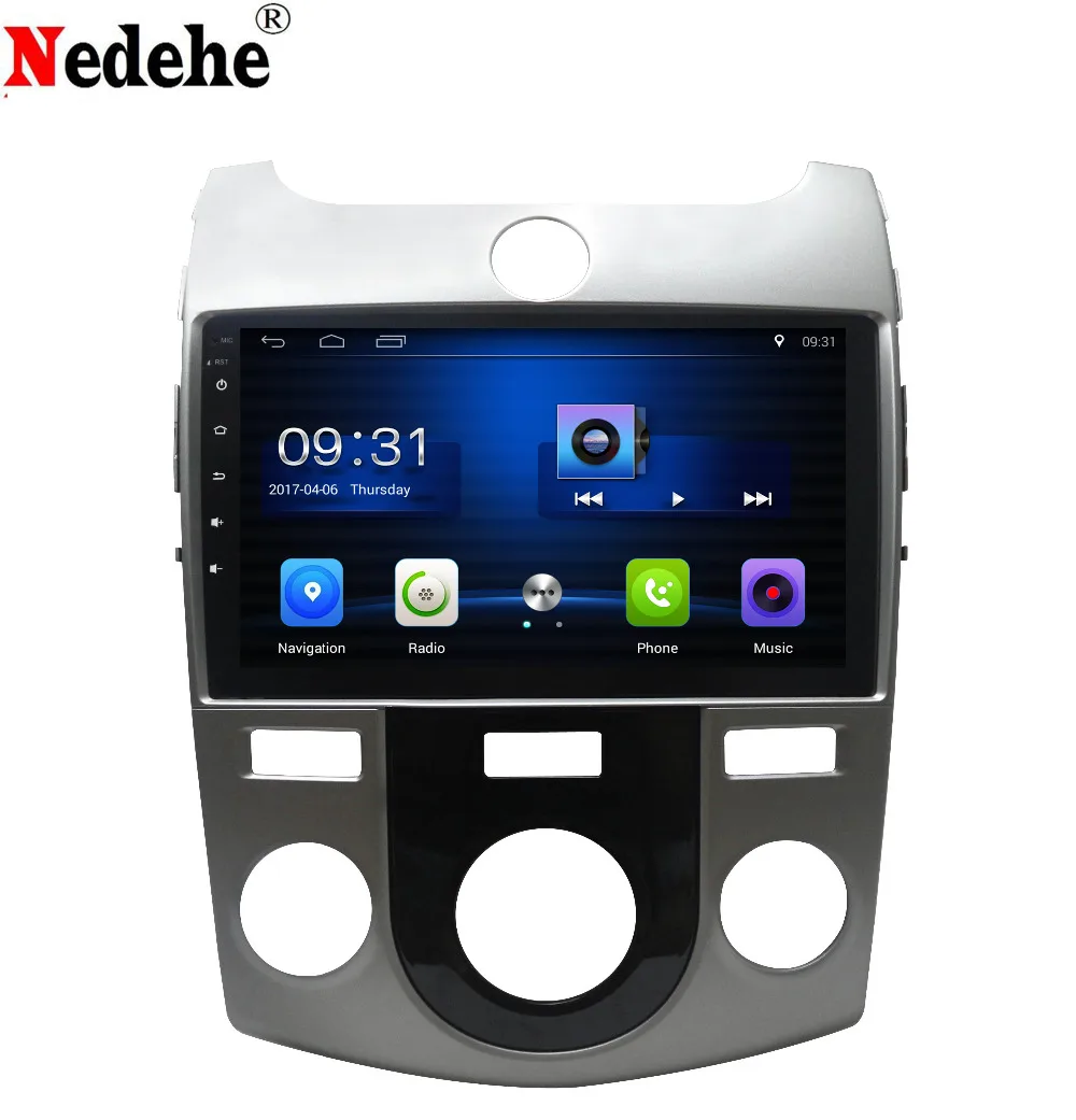 Top Nedehe 10.1 inch Quad core Android 8.0 car radio stereo for KIA Forte 2008 2009 2010 2011 2012 car dvd gps player 0