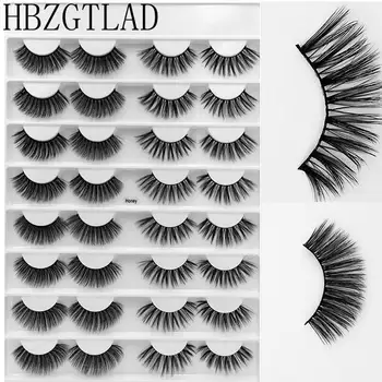 

NEW 16pairs Faux 3D Mink Lashes Natural Long False Eyelashes Volume Fake Lashes Makeup Extension Eyelashes maquiagem