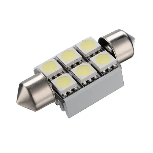 

TOYL C5W 36mm 6 LED 5050 SMD Canbus license plate light Soffitte bulb lamp 12V