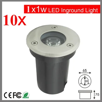 

10pcs/lot Free shipping 1w led inground light led underground lamp outdoor garden path lighting White/Warm White