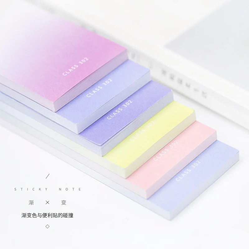 

MIRUI Long gradient N times posted message for sticker notes Beautiful and colorful notes can be torn