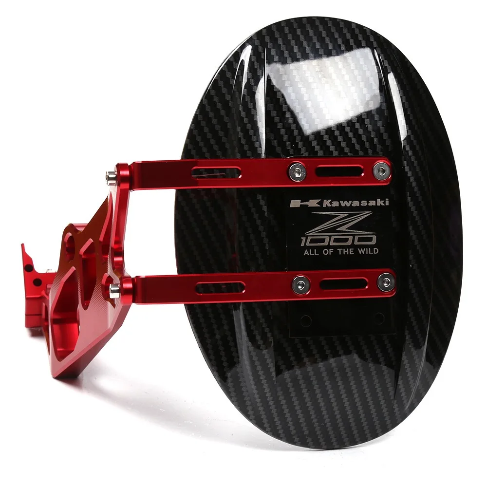 

Rear Wheel Tire Fender Rear Fender Bracket Mudguard Splash Mud Dust Guard Fender Shield Carbon For Kawasaki Z1000 2010-2016