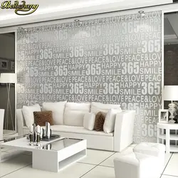 Beibehang papel де parede 3D Роскошные письмо современные обои для гостиной украшения количество обои home decor фон