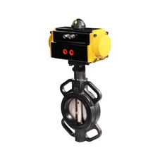 DN65 2 1/" чугун тела и диск с NBR уплотнения Пневматика Управление клапан Wafter соединения