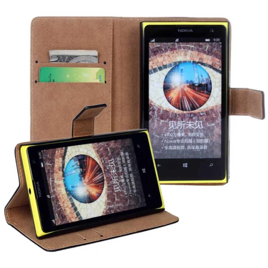 Genuine Leather Mobile Phone Case Flip Stand Design Wallet With Card Slot Cellphone Protection Accessories For Nokia Lumia 1020 Genuine Leather Mobile Phone Case Flip Stand Design Wallet With Card Slot Cellphone Protection Accessories For Nokia Lumia 1020