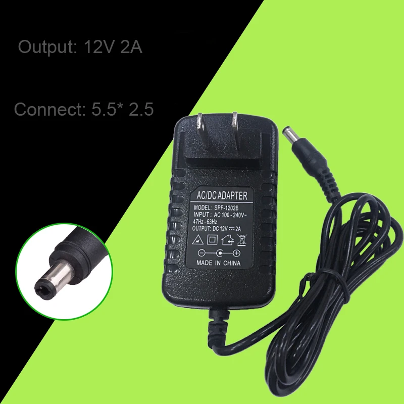 AC100V 250V к DC 12 В 2A переключатель источник питания адаптер трансформатор