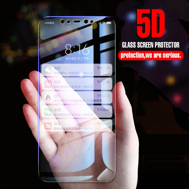

9H 5D Tempered Glass for IPhone X Glass Protector for Iphone 7 8 8 Plus Glass Protective Round Edge Silk Printed Full Cover Film