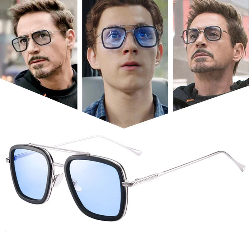 KUMARRY Tony Stark/железные мужские солнцезащитные очки для мужчин/женщин 2019 Роскошные