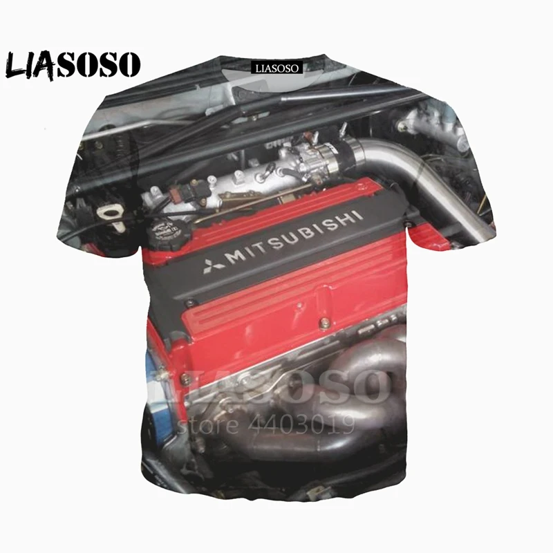 

LIASOSO New Mitsubishi Car Engine Top 10 Tees 3D Print t shirt/Hoodie/Sweatshirt Unisex Streetwear Harajuku Tops hoodies A051-38