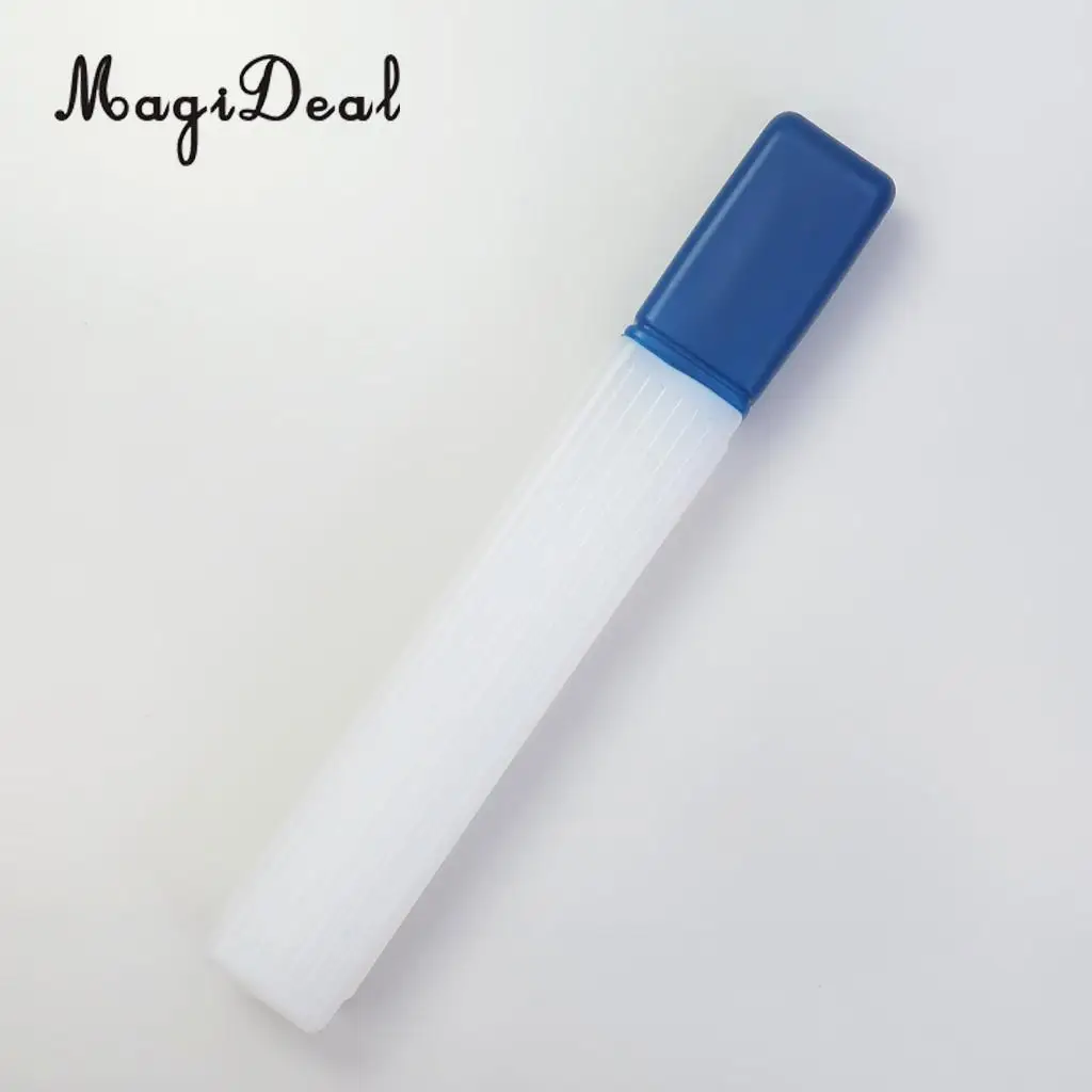 41x6cm Plastic Clear Knitting Needle Crochet Hook Tube Case Holder Storage Case 