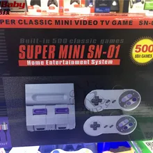 DHL 20 шт./лот Мини AV игровая консоль Встроенный 500 классические игры ручной ретро семейная игровая консоль двойной геймпад PAL и NTSC