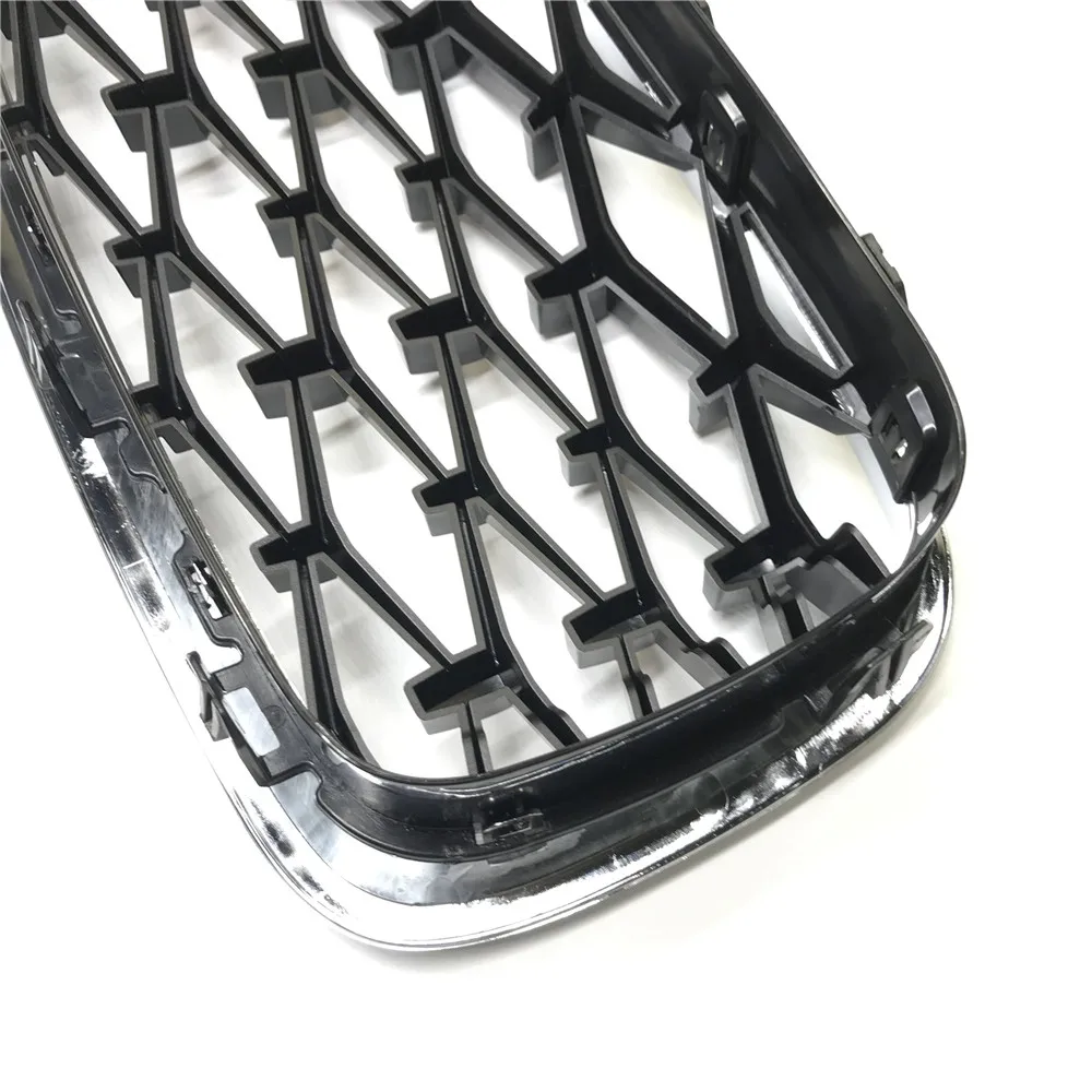 For Bmw F10 F11 F18 Car Front Grill Newest Diamond Style 2010- One Pair Abs 5 Series F10 Mesh Grill