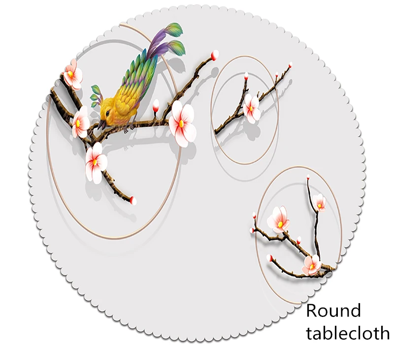 Подгоняемая 3D скатерть, цветная бумага, цветочный узор, Пылезащитная Плотная хлопковая скатерть для свадебной вечеринки, прямоугольная скатерть, домашний текстиль