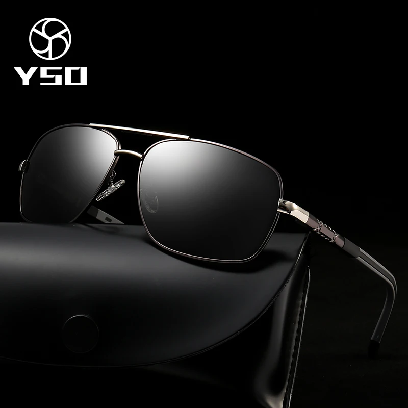 

YSO Brand Polarized Sunglasses Men Fashion Eyes Protect Sun Glasses With Accessories Unisex Driving Goggles oculos de sol 8724