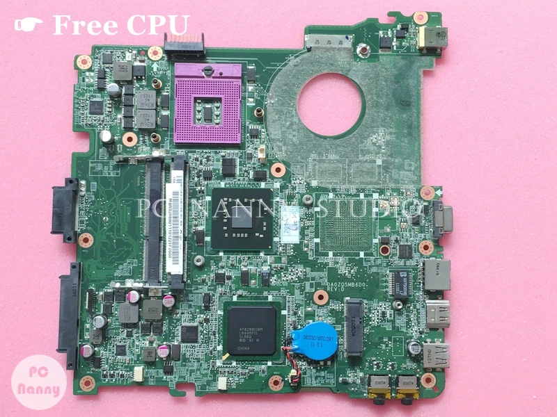 

NOKOTION MBRDJ06001 DA0ZQ5MB6D0 ZQ5 mainboard for Acer Aspire 4333 4733Z Laptop Motherboard DDR3 MB.RDJ06.001 GL40 & free cpu