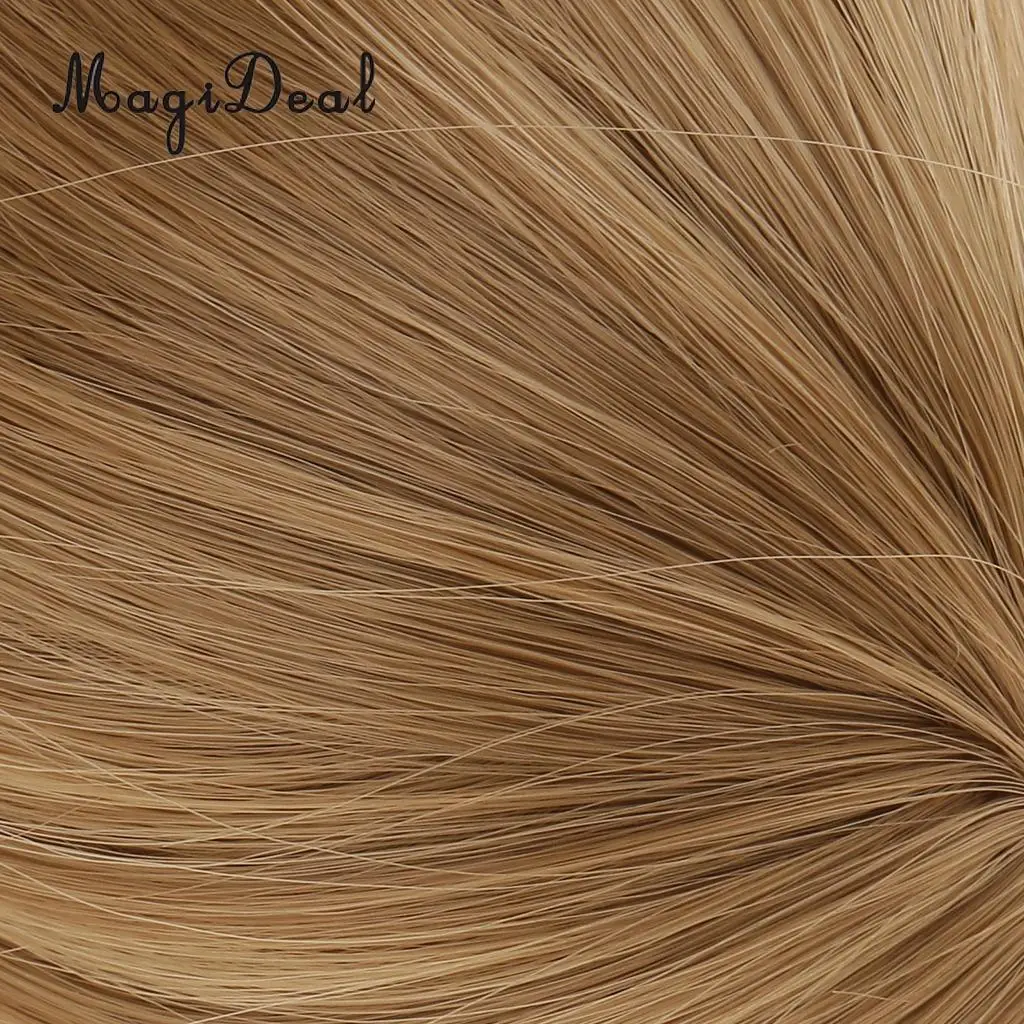 MagiDeal Fashion 28cm High-Temperature Wire Hair Doll Wig for Hair Salon 18 Inch   Dolls DIY Making Accessories Gift