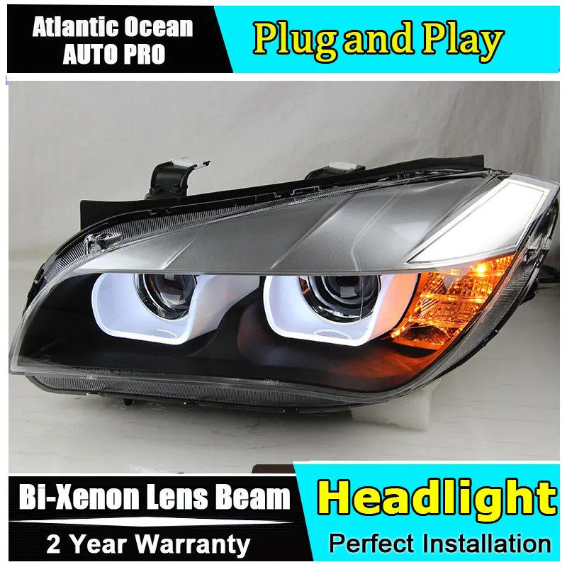 Автомобиль стайлинг фары для BMW E84 Х1 E84 2009-2014 светодиодные фары Сид DRL HID комплект Би-ксенона низкого пучка объектива Автомобиль стайлинг фары для BMW E84 Х1 E84 2009-2014 светодиодные фары Сид DRL HID комплект Би-ксенона низкого пучка объектива