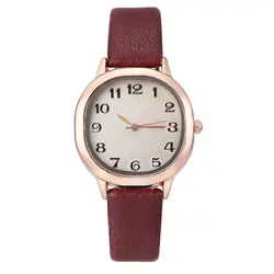 Женские часы Классический кожаный сплав специальный циферблат дизайн часы минималистский кварцевые наручные часы повседневное Relojes