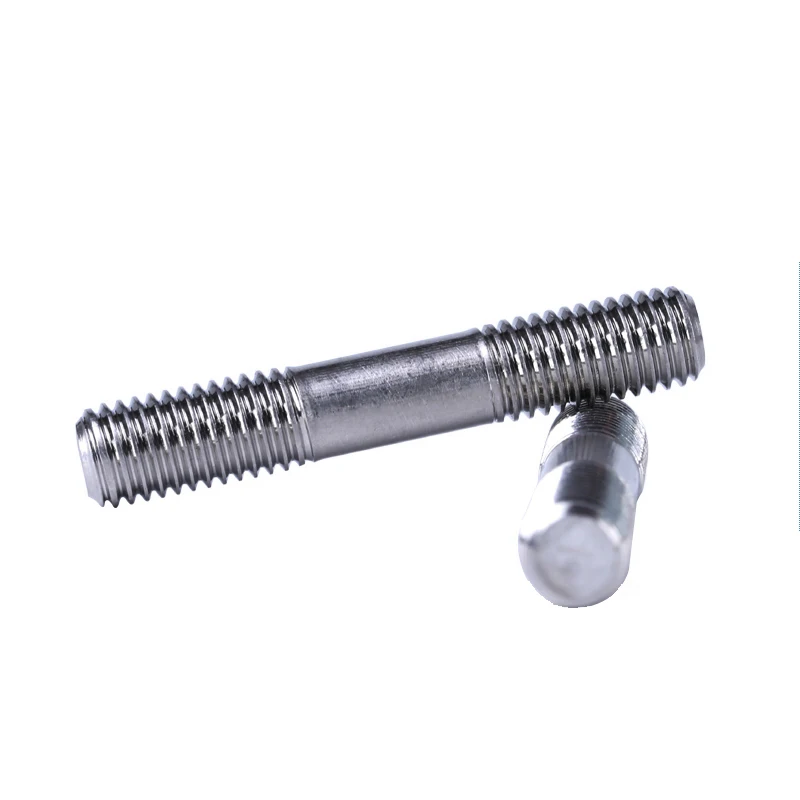 304 stainless steel double headed bolt M12*50MM studs screw arbor rod