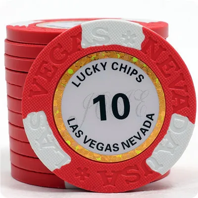 Новое поступление фишки для казино 14 г глиняные фишки для покера Клубные аксессуары многоцветные фишки для покера - Цвет: Par Value 10