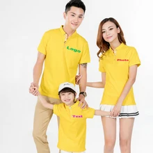 Топ с вышитым воротником, логотип на заказ, фото текст, принт, для мужчин и женщин, для детей, сделай сам, рубашки для семьи, для родителей и детей, детские вечерние топы