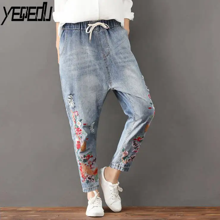 Women Jeans 2019 Spring Summer Vintage Denim High Waist
