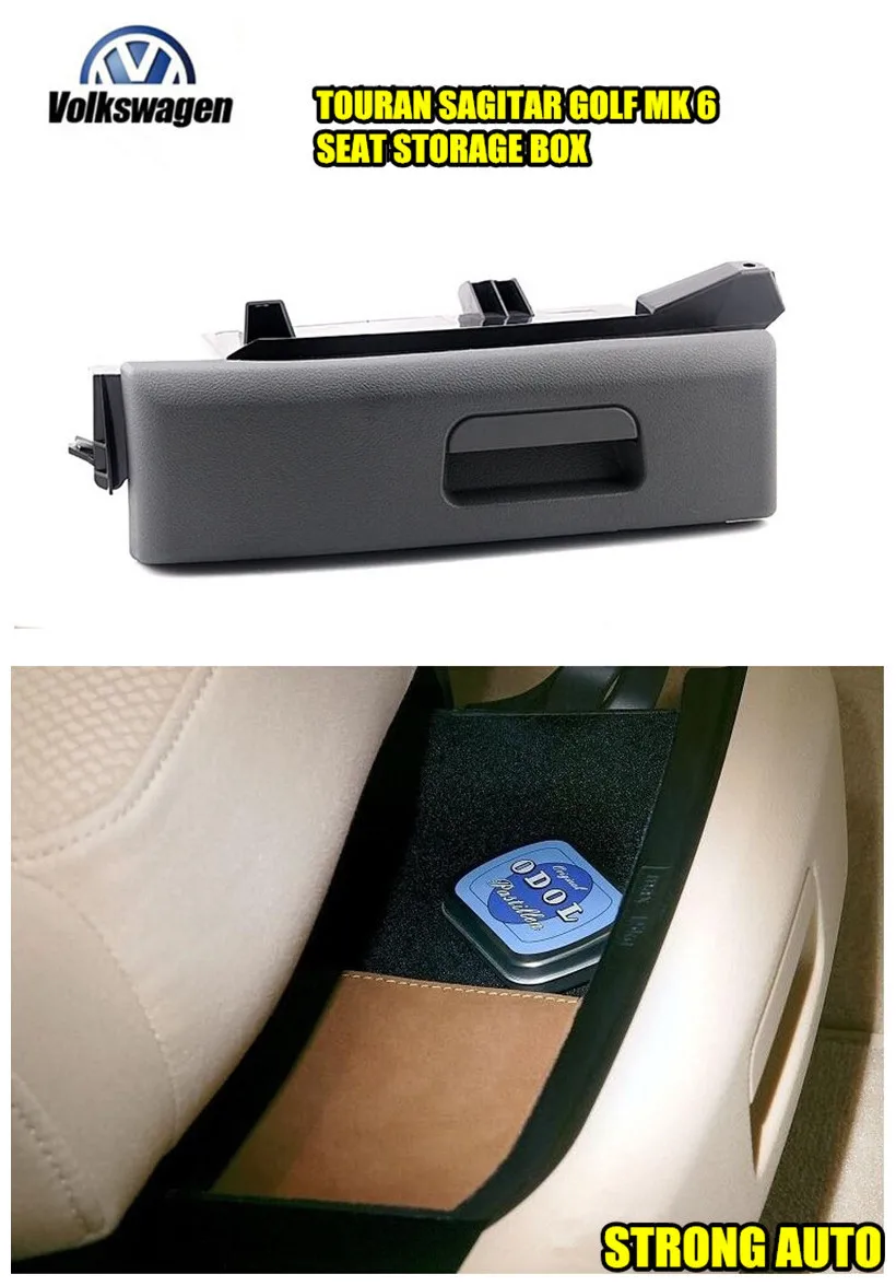 GENUINE SEAT STORAGE BOX SEAT STORAGE DRAWER FOR VOLKSWAGEN GOLF 6 MK6