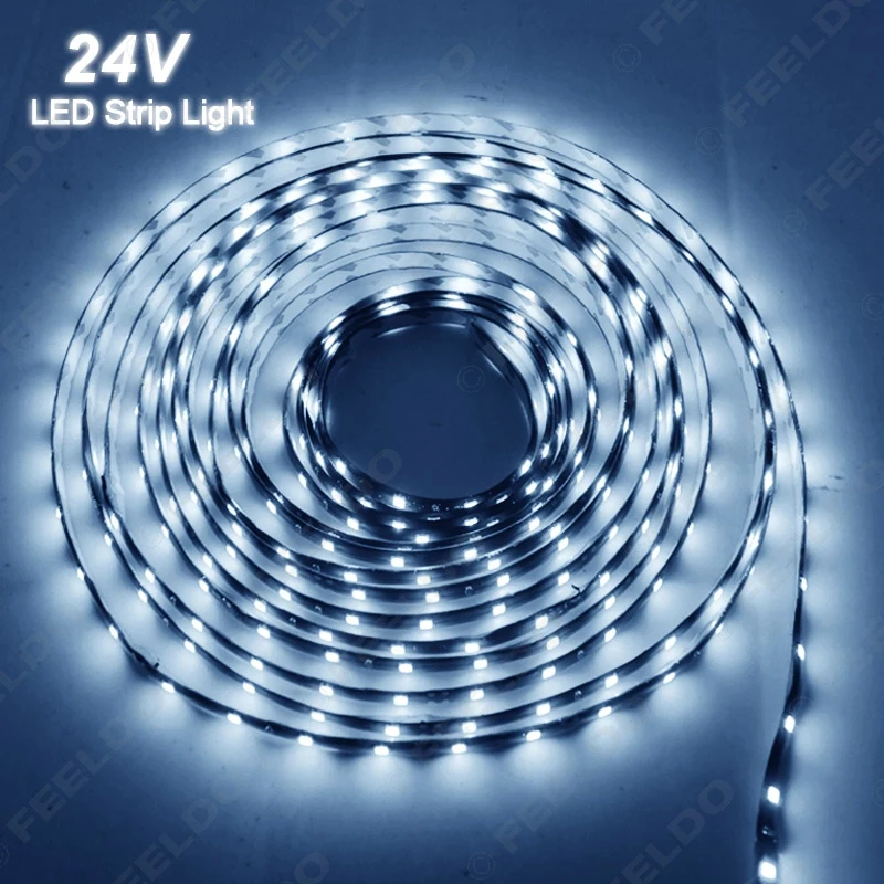 1 шт. белый 24 в 500 см 5 метров 3528 1210 300SMD 300 светодиодный s водонепроницаемый декоративный светильник для автомобиля грузовика светодиодные ленты дневные ходовые огни