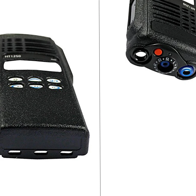 Black Complete Radio Service Parts Front Case Housing Cover Refurb Kit for Motorola Radio HT1250 Walkie Talkie
